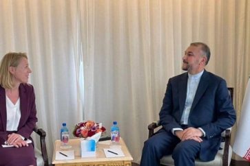 Iran’s Minister of Foreign Affairs Hossein Amirabdollahian and Norwegian counterpart Anniken Huitfeldt