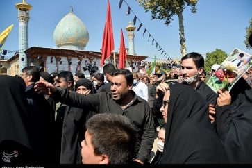 Funeral mourning martyrs of Shiraz massacre