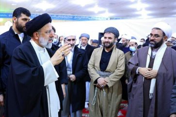 Iran’s President Ebrahim Raisi meeting with Sunni and Shia clerics in Kurdistan Province