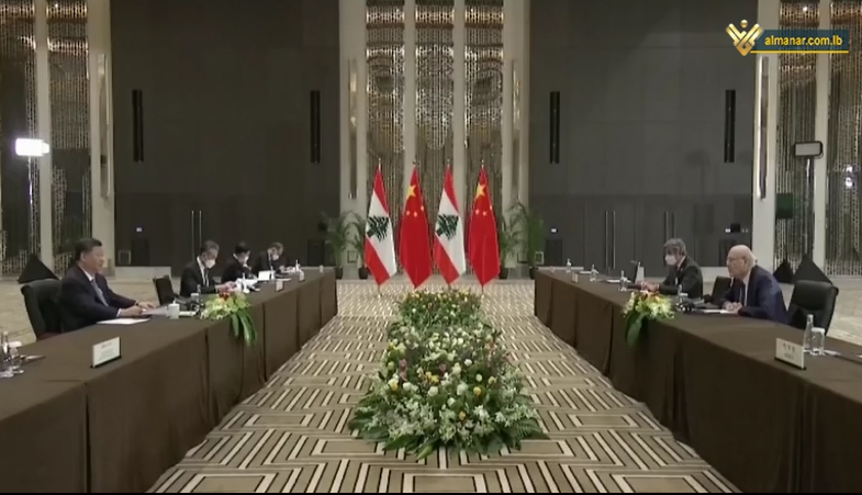 Meeting between Lebanese Caretaker Prime Minister Najib Mikati and Chinese President XI Jinping