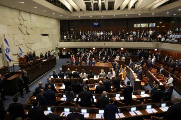 Israeli Knesset members during the swearing-in ceremony for the new Israeli parliament the 25th Knesset in Jerusalem, 15 November 2022. Abir Sultan/Pool via REUTERS REFILE - CORRECTING INFORMATION