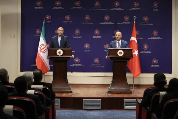  Iran's FM Hussein Amirabdollahian holds joint press conference with his Turkish counterpart Mevlüt Çavuşoğlu