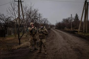 Ukrainian soldiers Donetsk