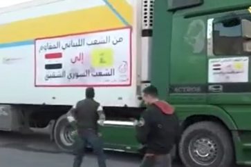 Hezbollah aid convoy to Syria