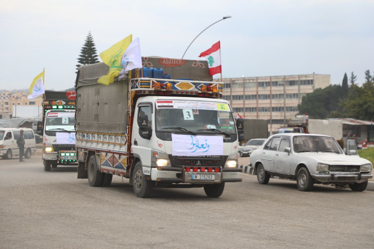 Hezbollah aid convoy to Syria earthquake