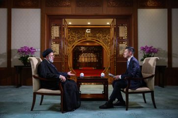 Iranian President Ebrahim Raisi in an interview with Chinese media