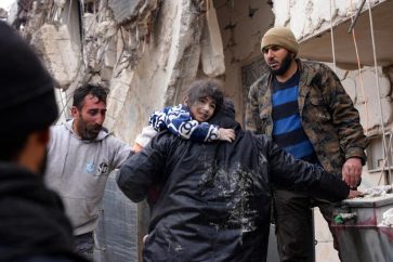 Syria quake child