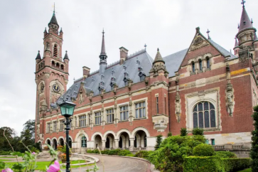 A general view shows the International Court of Justice in The Hague, Netherlands, on August 27, 2018. (Reuters)