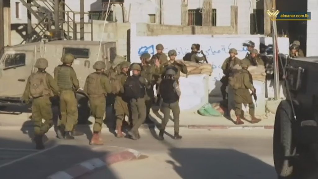 Israeli occupation soldiers in Hawara