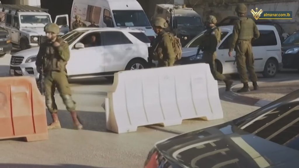 Israeli occupation soldiers in Hawara