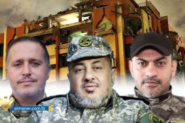 Three Islamic Jihad commanders who were martyred by Israeli strikes on Gaza (Tuesday, May 9, 2023).