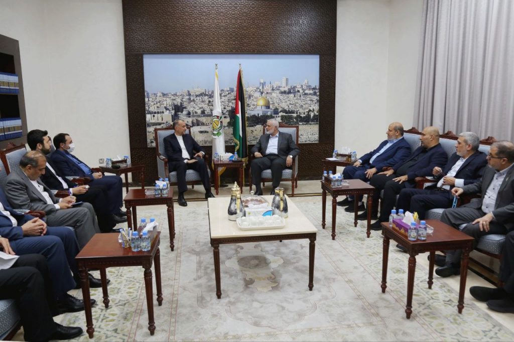 Iran delegation meets Hamas leader