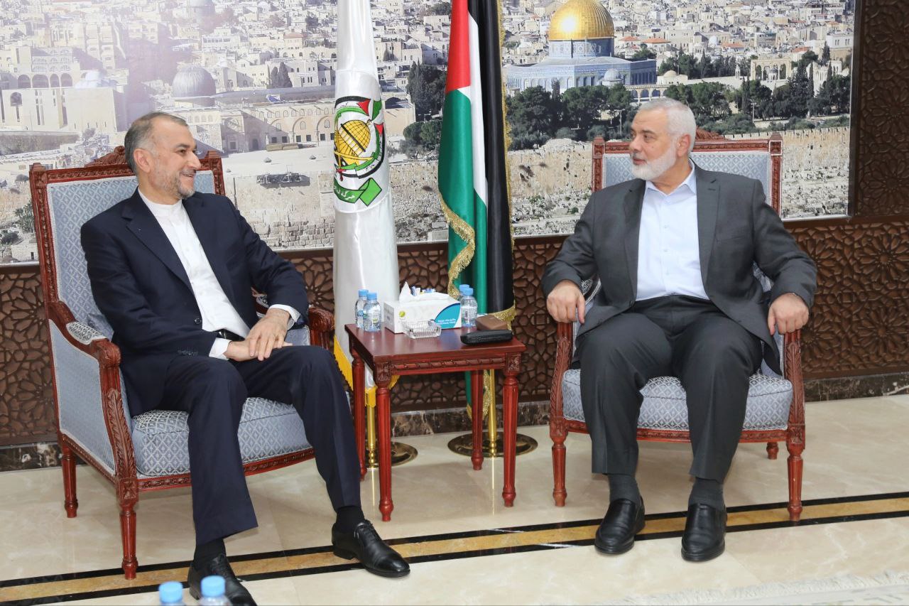 Ismail Haniyeh meets Iran's FM Amir Abdollahian (Thursday 23-11-2023)