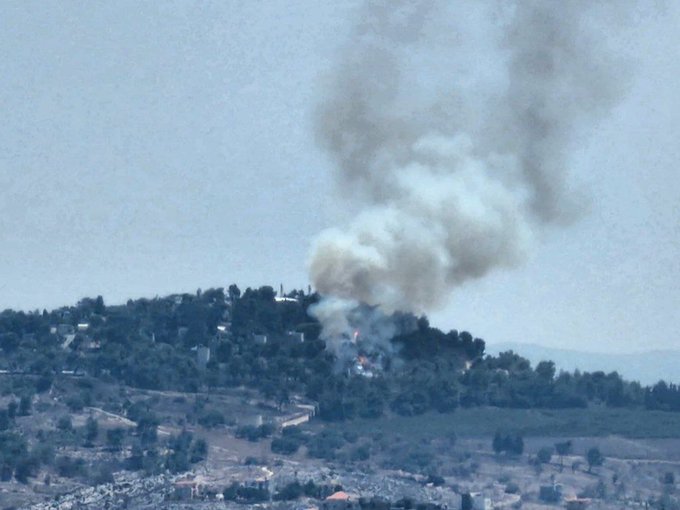 fire Galilee Panhandle Hezbollah rockets