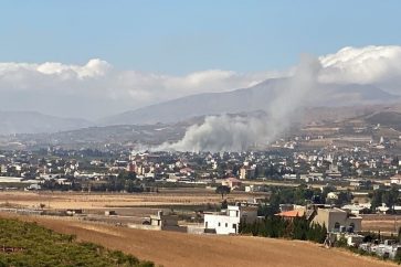 Israeli occupation airstrike on Lebanon