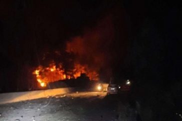 dabousiya Arida crossings between Syria and LebanonThe aftermath of the Israeli occupation's bombing of the Arida crossing on the border between Lebanon and Syria