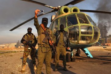 HTS militants militray airport