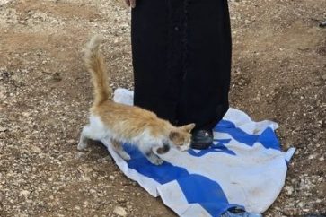 South Lebanon Khiam Israeli flag