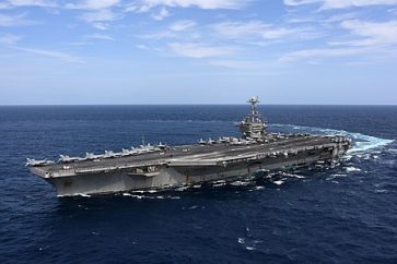 USS Harry S. Truman (CVN-75) underway in the Atlantic Ocean on 11 September 2018