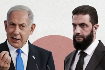Syria's interim President Ahmad Al-Sharaa and Zionist prime minister Benjamin  Netanyahu