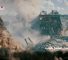 Detonation of a booby-trapped house sheltering IOF
