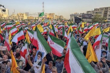 Iranians celebrate victory
