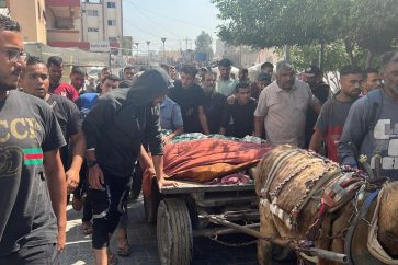 Israeli attack on Ma'an neighborhood, southeast of Khan Younis