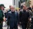 Iranian FM Abbas Araghchi participating in public funeral