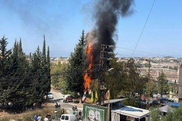 Kfour Nabatieh south Lebanon Israeli drone strike