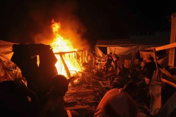 Israeli Attack on Tent in Southern Gaza Kills 13, Including Family of Five
(July 3, 2025)