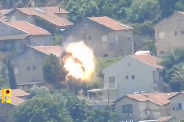 Hezbollah missile fire at Metula settlement