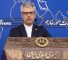 Iran’s Foreign Ministry spokesman Esmaeil Baghaei speaks at his weekly press briefing in Tehran on August 18, 2025.