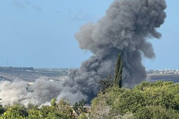 Israeli air raid on South Lebanon