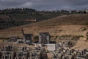 Construction site of Israeli settler unit projects in the so-called Israeli settlement of Givat Ze’ev in the West Bank (image from 2023).