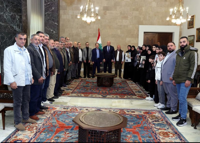 Jospeh Aoun families of Lebanese detainees